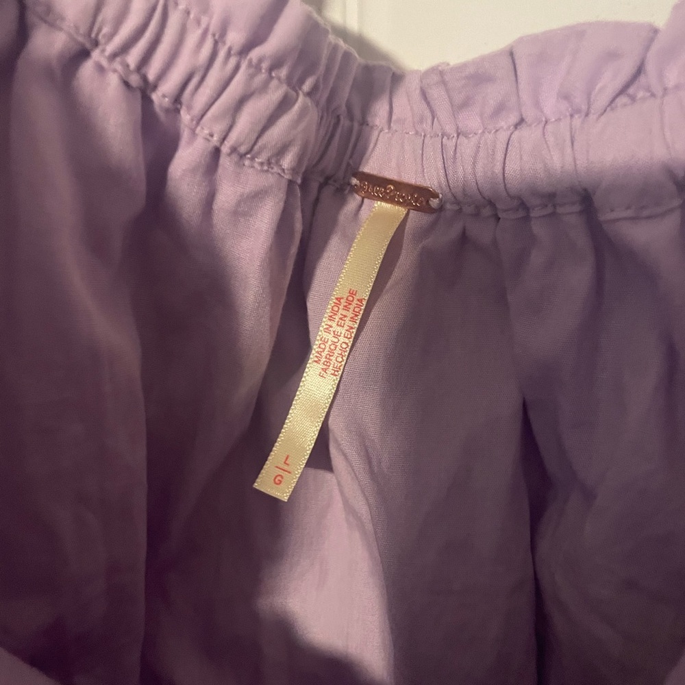 Free People Lavender Ruffle Mini Dress - Picture 7 of 7